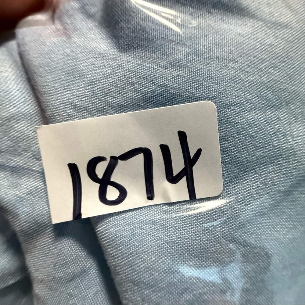 Women's Light Blue Button Down Shirt - Picture 6 of 6